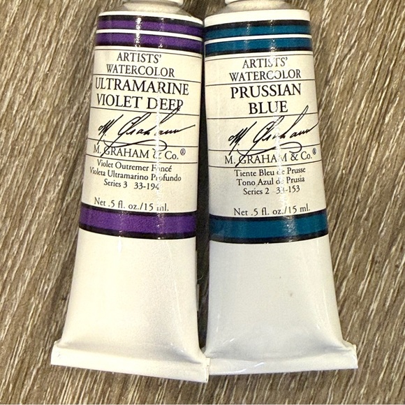 NEW M. Graham Artists’ Watercolor Paint Lot– 8 Tubes 15ml Cadmium Cobalt & Blues - Picture 4 of 5